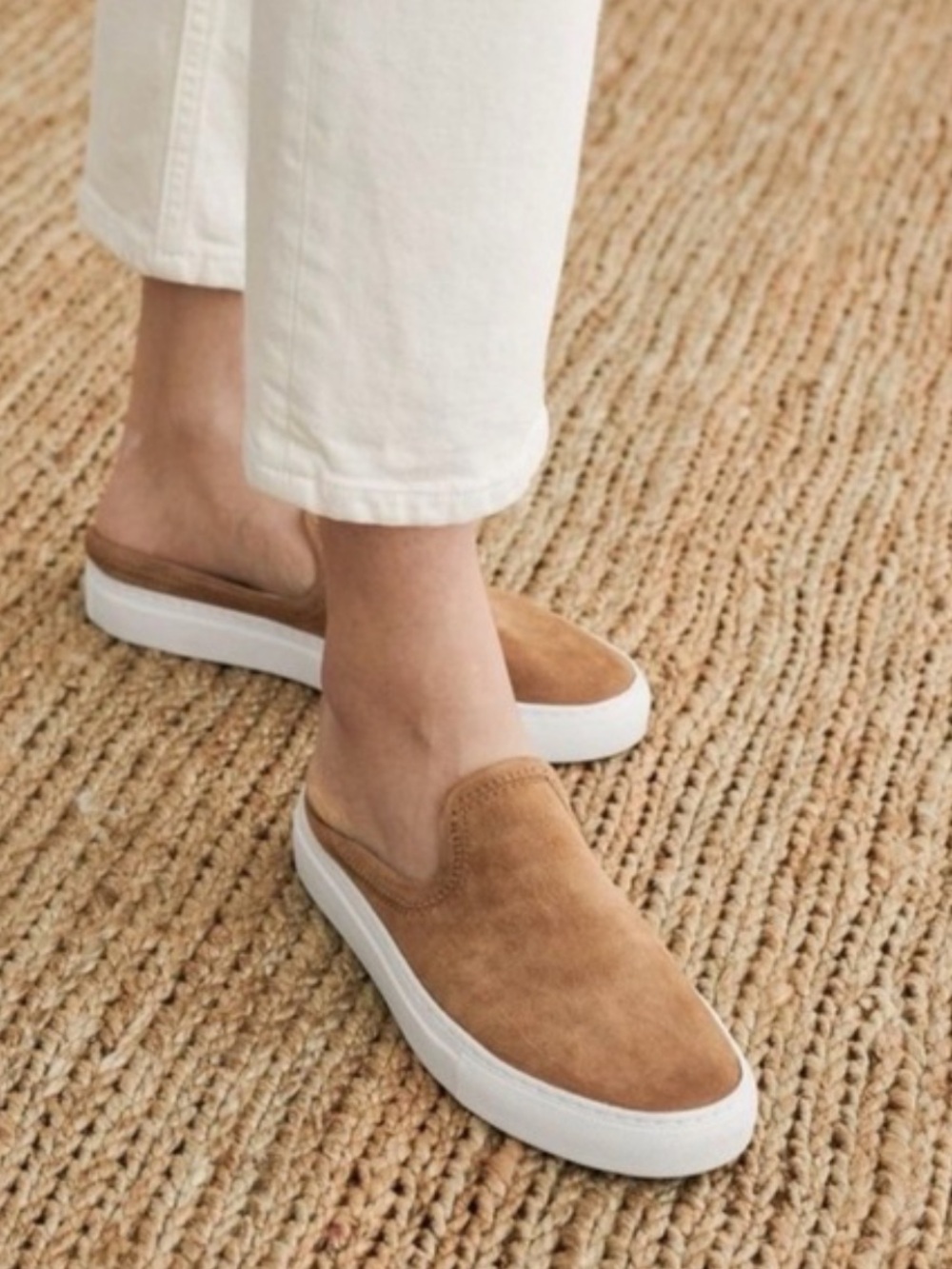 Jenni Kayne Suede Slider Sneakers in Honey size 7 and 9 available NWOB